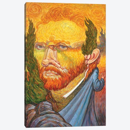 Van Gogh Double Portrait Canvas Print #OLG4} by Oleg Shupliak Canvas Print