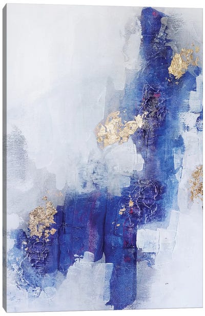 Afraid To Fall I Canvas Art Print - Pantone 2020 Classic Blue