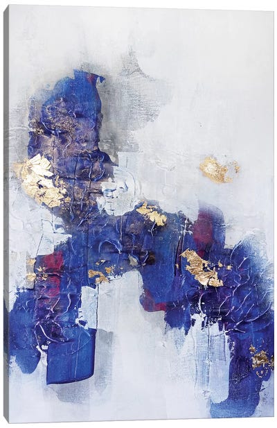 Afraid To Fall II Canvas Art Print - Pantone 2020 Classic Blue