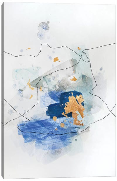 Backseat Blues Canvas Art Print - Pantone 2020 Classic Blue