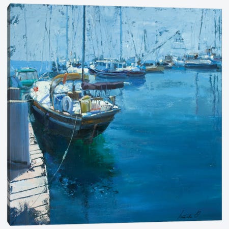 Blue Lagoon Canvas Print #OLP13} by Olha Laptieva Canvas Print