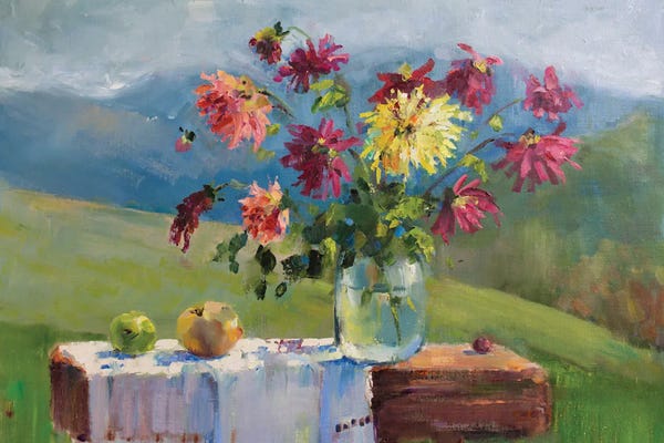 Dahlias: Dahlias by Olha Laptieva