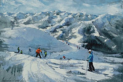 Favorite Track by Olha Laptieva framed canvas print