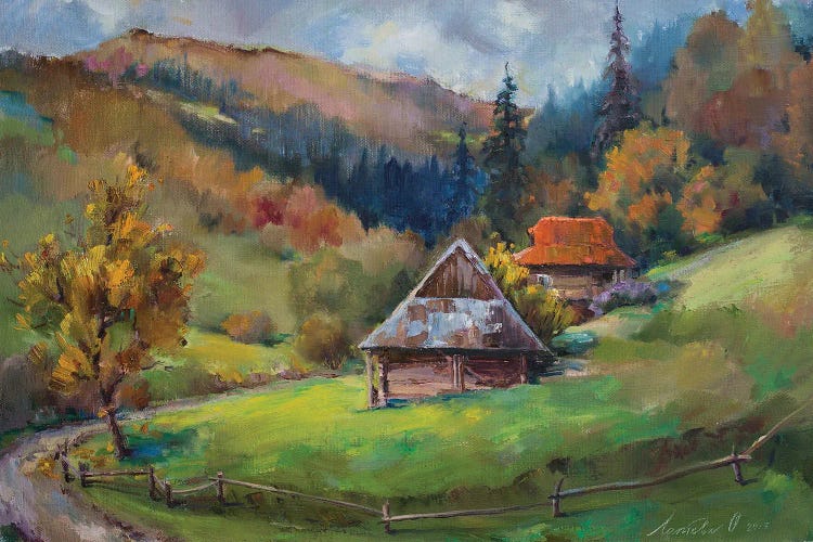 House In The Mountains In Summer