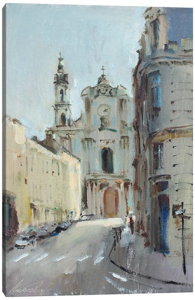 Nancy Cathedral Canvas Art Print - Olha Laptieva