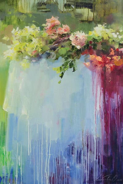 Fine Art Print: The Brooding Lady Forgot The Flowers by Olha Laptieva