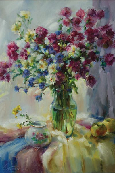 Fine Art Print: Autumn Flowers Presented With Love To You by Olha Laptieva