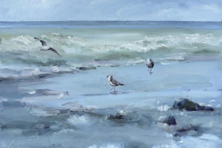 Seagulls On The Sea by Olha Laptieva wall art