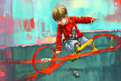 Ready by Olha Laptieva framed canvas print