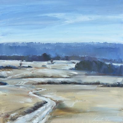 Winter Spaces by Olha Laptieva framed canvas print