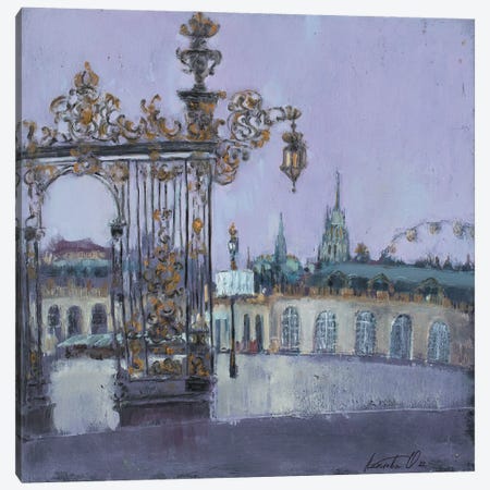 Place Stanislas In Nancy Canvas Print #OLP4} by Olha Laptieva Canvas Print