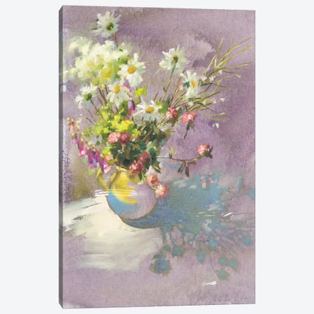 Summer Floral Mood Canvas Print #OLP6} by Olha Laptieva Canvas Print