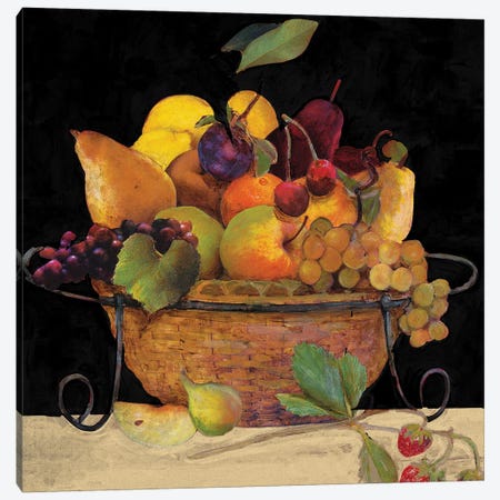 Fruit Basket II Revisit Canvas Print #OLS9} by Charlene Olson Canvas Print