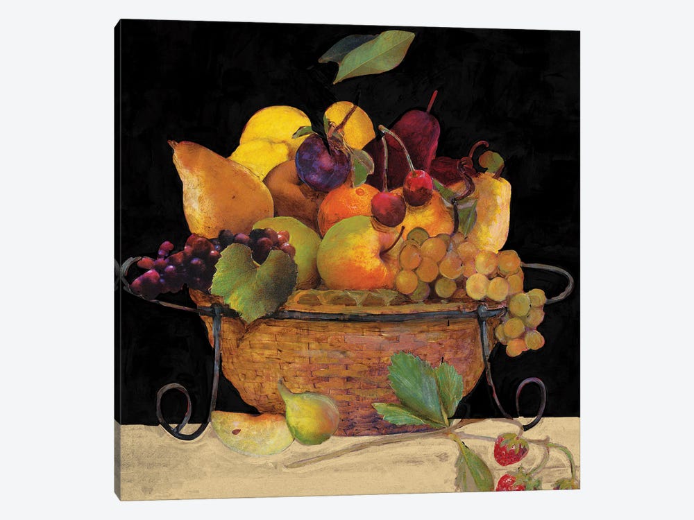 Fruit Basket II Revisit by Charlene Olson 1-piece Canvas Artwork