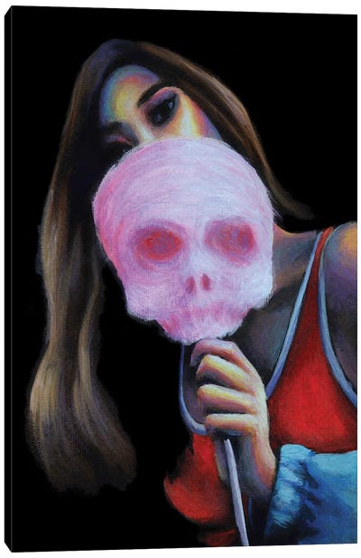 Trick Or Treat. Cotton Candy Canvas Art Print - Olesya Umantsiva