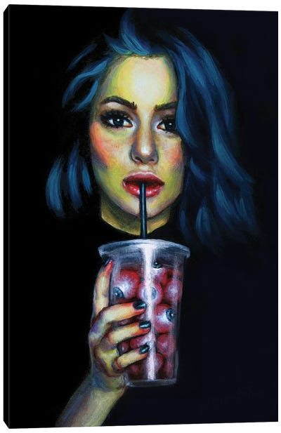 Trick Or Treat. Milkshake Canvas Art Print - Olesya Umantsiva