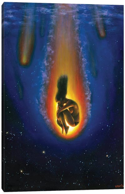 Burning Out Canvas Art Print - Comet & Asteroid Art