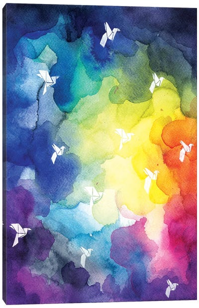 Colorful Clouds Canvas Art Print - Olesya Umantsiva