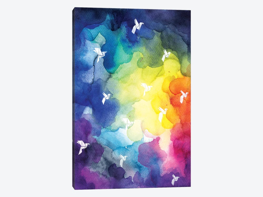 Colorful Clouds by Olesya Umantsiva 1-piece Canvas Wall Art