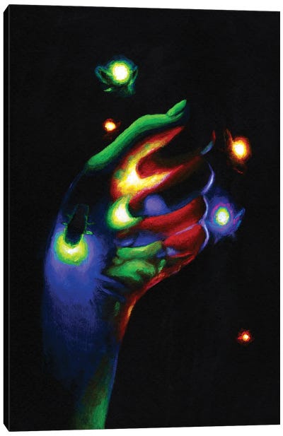 Firefly Canvas Art Print - Olesya Umantsiva
