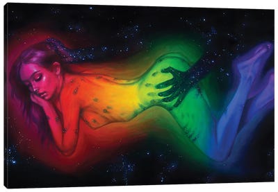 The Touch Of Event Horizon Canvas Art Print - Olesya Umantsiva