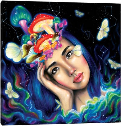 Creative Mind Canvas Art Print - Psychedelic Dreamscapes