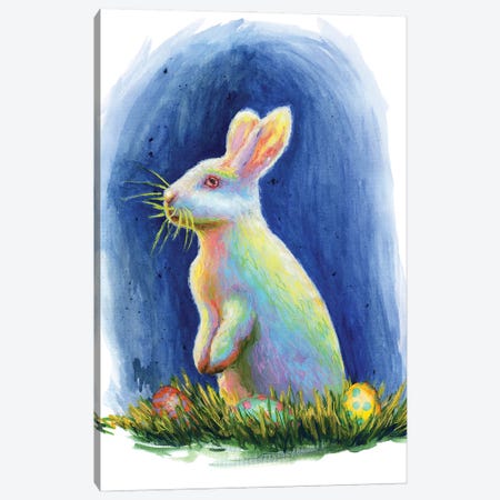 Easter Bunny Canvas Print #OLU158} by Olesya Umantsiva Canvas Art