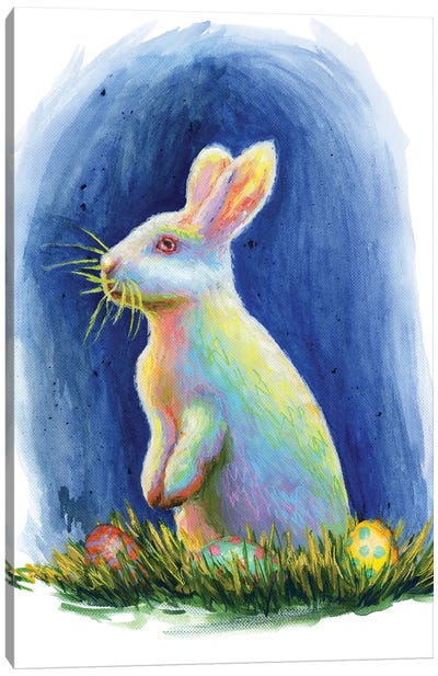 Easter Bunny Canvas Art Print - Olesya Umantsiva