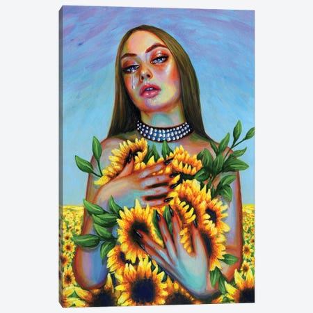 Sonflowers Canvas Print #OLU184} by Olesya Umantsiva Canvas Art