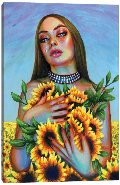 Sonflowers Canvas Art Print - Olesya Umantsiva