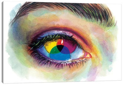 Eye Of An Artist Canvas Art Print - Eyes