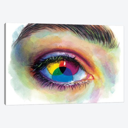 Eye Of An Artist Canvas Print #OLU18} by Olesya Umantsiva Canvas Artwork