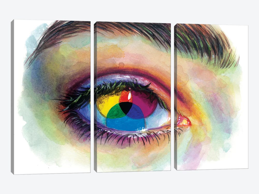 Eye Of An Artist by Olesya Umantsiva 3-piece Art Print