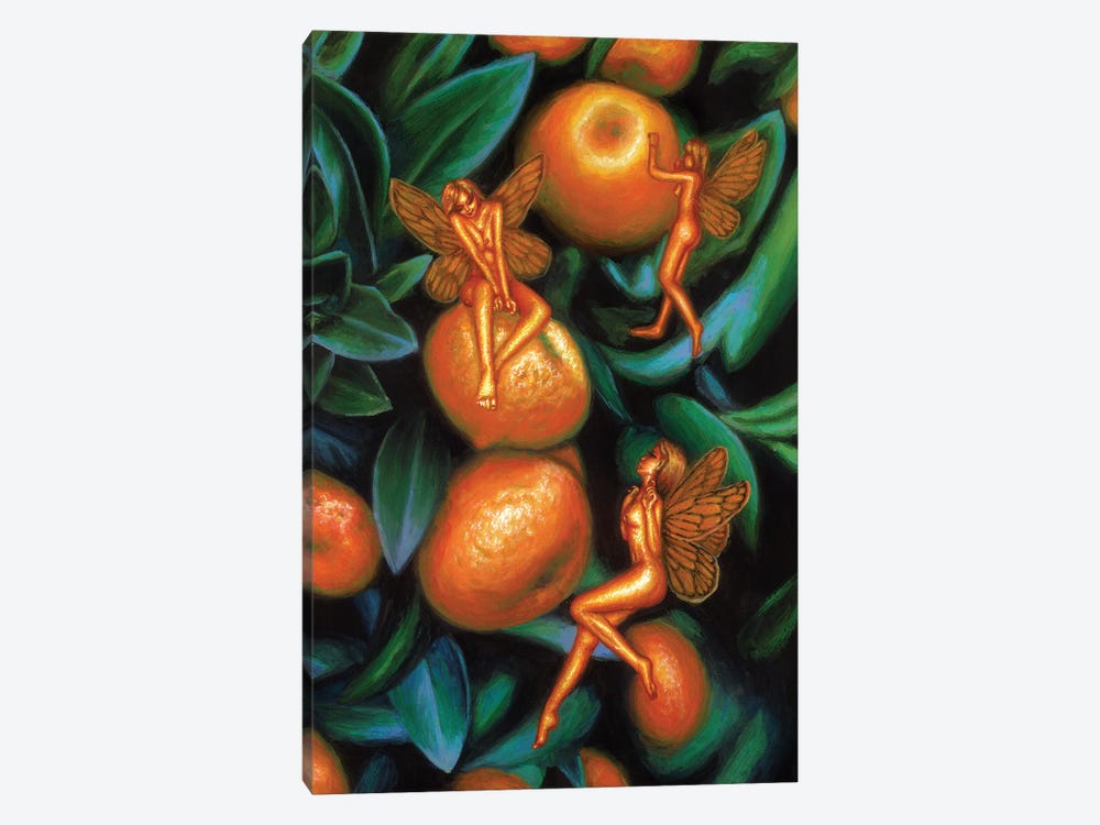 Tangerine Fairies Harvest by Olesya Umantsiva 1-piece Canvas Art Print