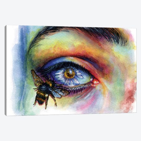 Flower Eye Canvas Print #OLU20} by Olesya Umantsiva Canvas Print