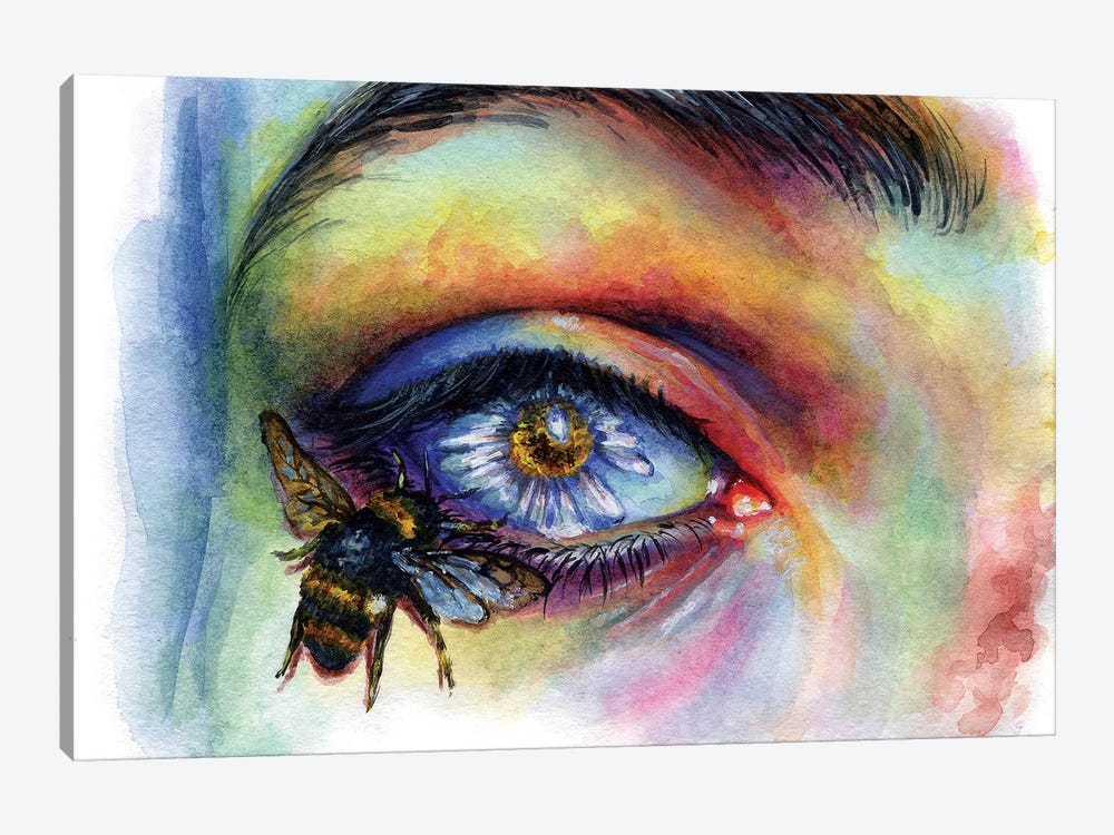 Flower Eye by Olesya Umantsiva 1-piece Canvas Artwork