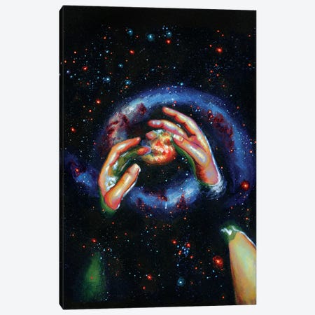 Galaxy Canvas Print #OLU22} by Olesya Umantsiva Canvas Print