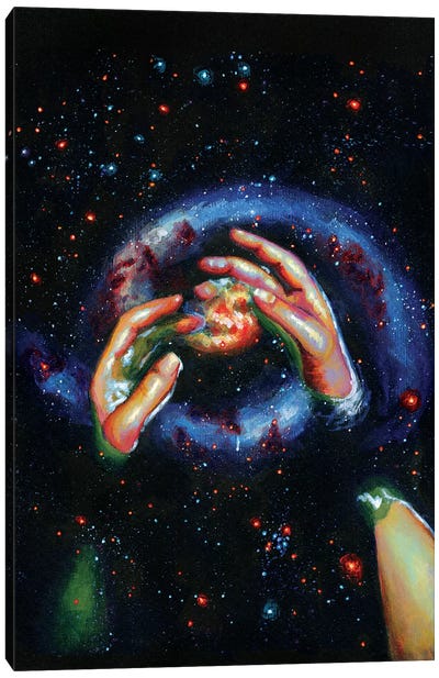 Galaxy Canvas Art Print - Olesya Umantsiva