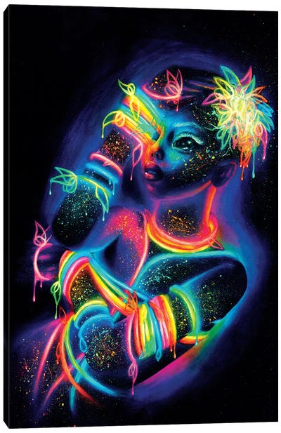 Glow Canvas Art Print - Psychedelic & Trippy Art