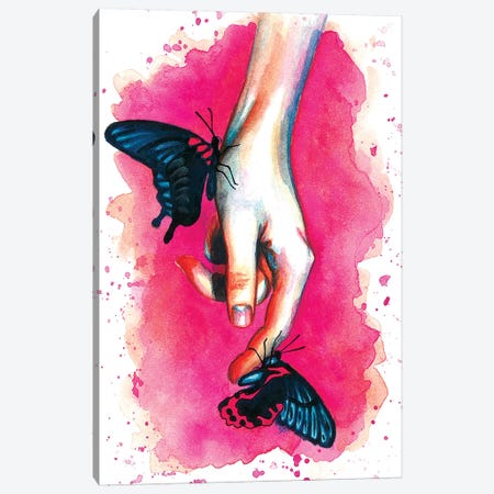 Hand Canvas Print #OLU24} by Olesya Umantsiva Canvas Art