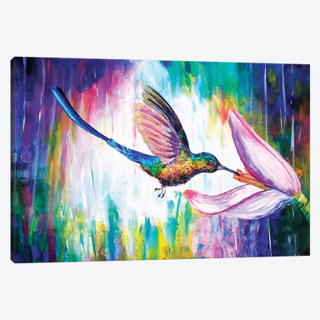Hummingbird Canvas Print #OLU27} by Olesya Umantsiva Canvas Art