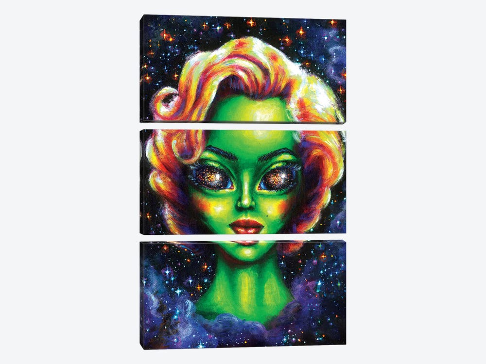 Iconic Alien Women. Marilyn by Olesya Umantsiva 3-piece Art Print