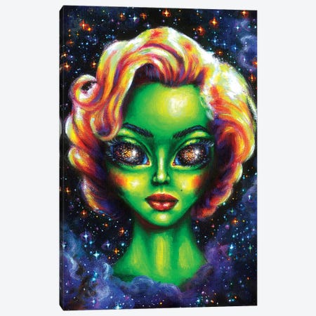Iconic Alien Women. Marilyn Canvas Print #OLU29} by Olesya Umantsiva Canvas Art Print