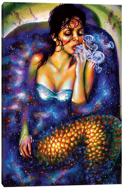 Imagine Canvas Art Print - Mermaid Art