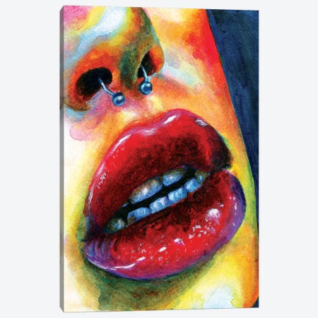 Lips Study #4 Canvas Print #OLU36} by Olesya Umantsiva Canvas Print