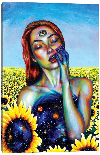 Outer And Inner Suns Canvas Art Print - Olesya Umantsiva