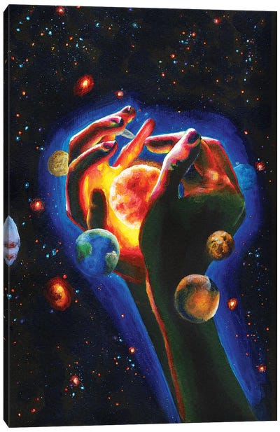Solar System Canvas Art Print - Olesya Umantsiva