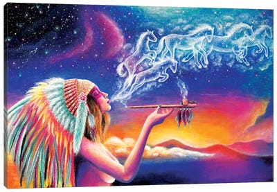 Spirit Canvas Art Print - Psychedelic Dreamscapes