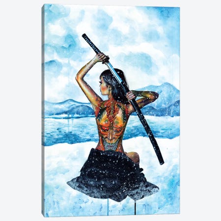 Warrior Canvas Print #OLU74} by Olesya Umantsiva Art Print