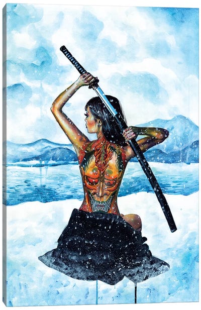 Warrior Canvas Art Print - Olesya Umantsiva